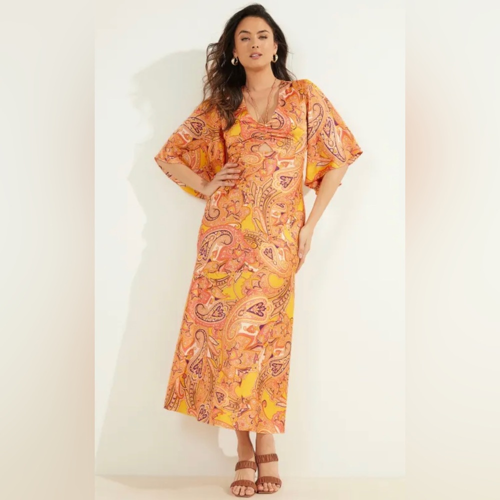 Marciano Cabo Paisley Dress, Size 8.